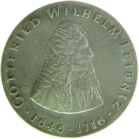 Ritratto di Leibniz sulle monete da 20 marchi della ex-DDR